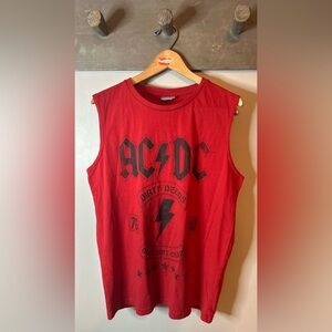 AC/DC sleeveless top